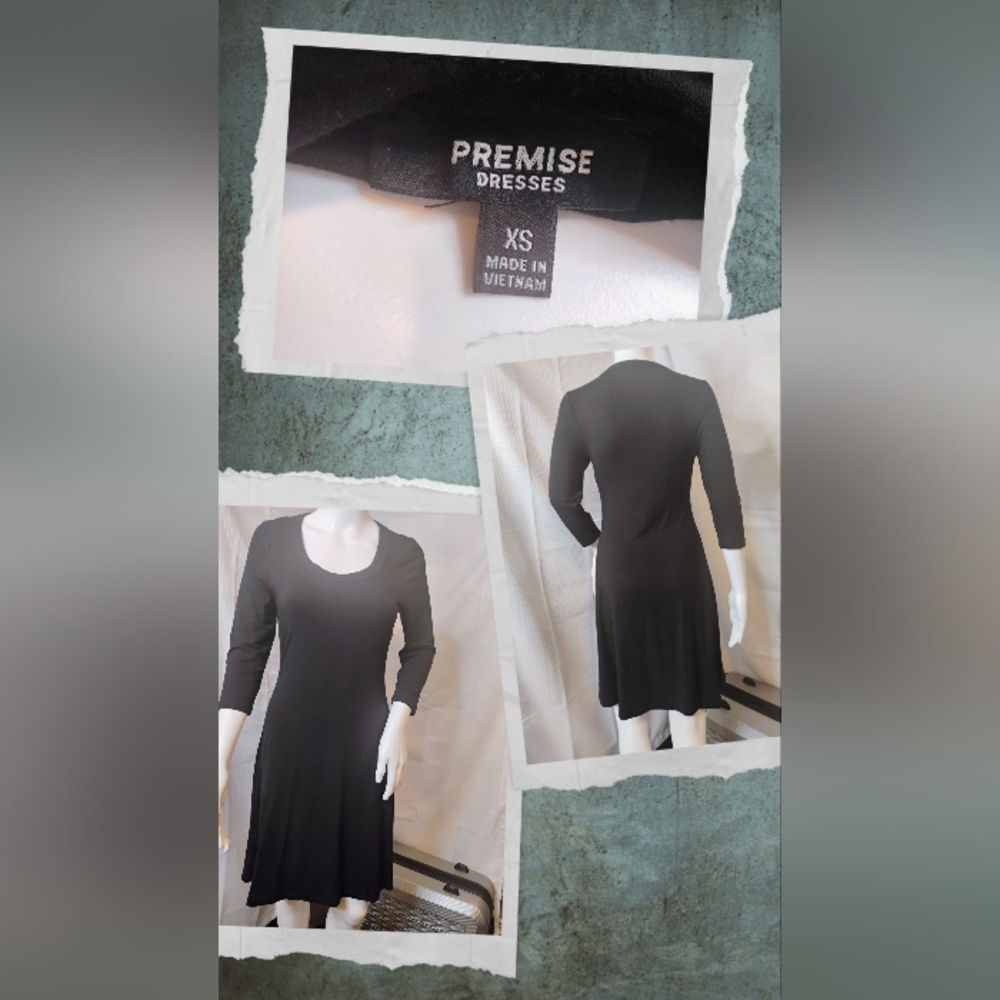 Premise Black dress 3/4 sleeves